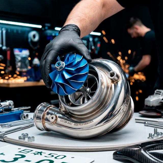 Técnico realizando retífica de núcleo de turbina na bancada